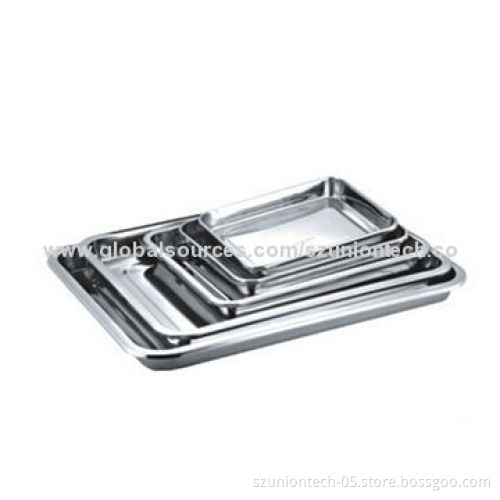 Stainless Steel Square-Shape Plate Without CoverNew
